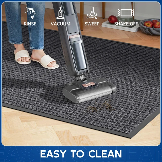 Alt view image 5 of 7 - Durable Front Door Mat, 72" x 36" Heavy Duty Indoor Outdoor Doormat for Entryway, Non-Slip Rubber Backing, Stain and Fade Resistant Commercial Floor Mat for Home Office Entry
