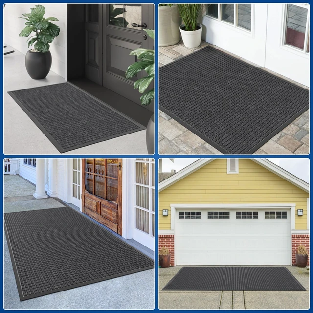 Alt view image 7 of 7 - Durable Front Door Mat, 72" x 36" Heavy Duty Indoor Outdoor Doormat for Entryway, Non-Slip Rubber Backing, Stain and Fade Resistant Commercial Floor Mat for Home Office Entry