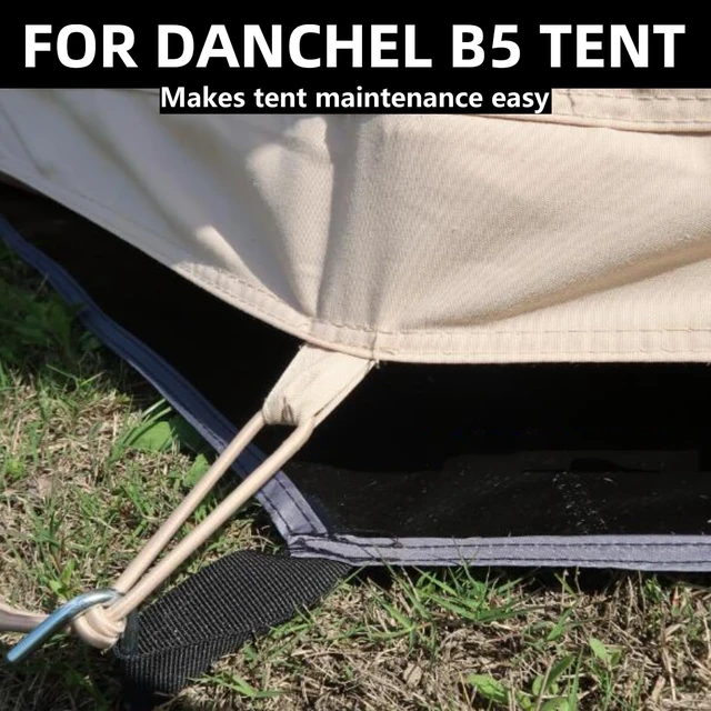Alt view image 4 of 6 - B5PRO Bell Tent Footprint, 6m/20ft | Waterproof, Floor Protector, Round Tarp, Groundsheet for Yurt, Camping Glamping Accessories, Black