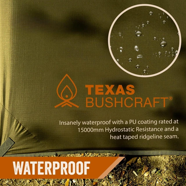 Alt view image 6 of 7 - Emergency Camping Tarp, Waterproof 10x10 Emergency Shelter for Backpacking and Hiking, 70D Ripstop Nylon Survival Tarp with Reflective Aluminized Polymer and Loop Ties with Grommets