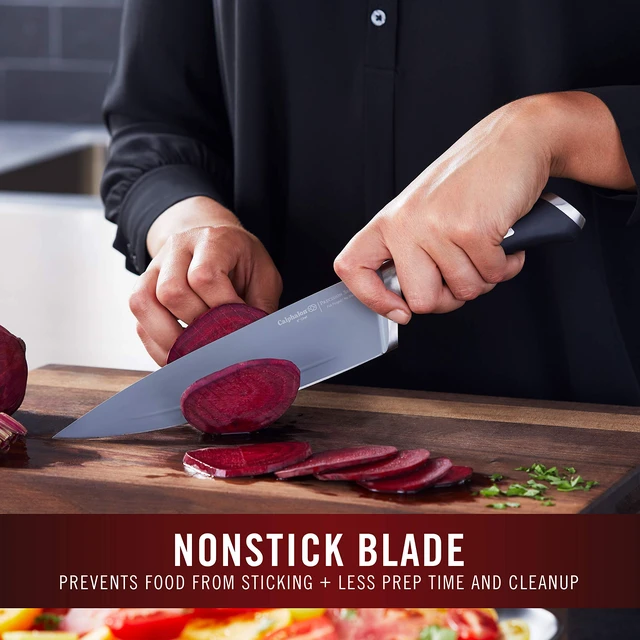 Alt view image 2 of 7 - Kitchen Knife Set with Self-Sharpening Block, 13-Piece NonStick Knives