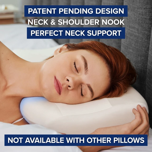 Alt view image 3 of 4 - The Anti-Wrinkle Side Sleeper Pillow, Anti-Aging Beauty Pillow | Prevent and Stop Sleep Wrinkles, Additional Satin Case Included, 100 Night Sleep Trial, CertiPUR-US