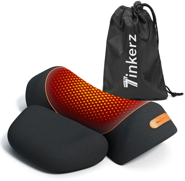Main image of 3 in-1 Cordless Neck Massager Pillow with Heat, Vibration & Traction | 2026 Upgraded Ergonomic Neck Pillow for Daily Muscle Relaxation, Cordless & USB-C Charging,Graphite Black