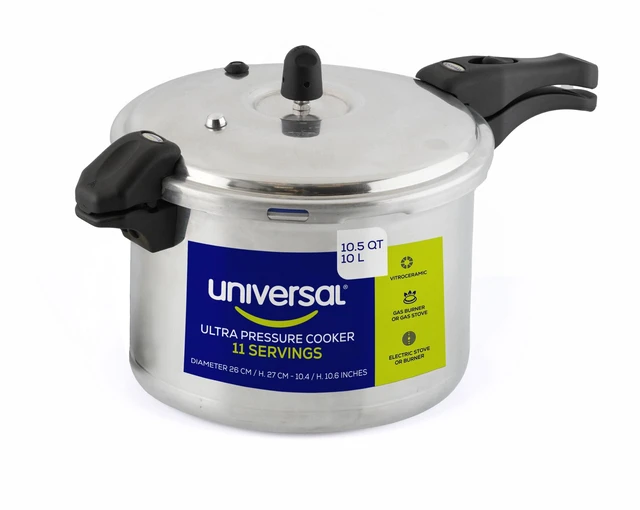 Main image of (10.5 Qt / 10 L) Olla de Presion, Aluminum Pressure Pot | 6 Safety Systems, 11-Serving Stovetop Cooker, Pressure Cooker made in Colombia with a 25-Year Warranty