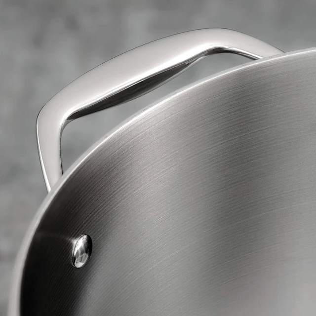 Alt view image 6 of 7 - Signature Tri-Ply Clad Stainless Steel 8-Quart Stock Pot | Induction-Ready Pasta Pot, Dishwasher-Safe, NSF-Certified, Made in Brazil