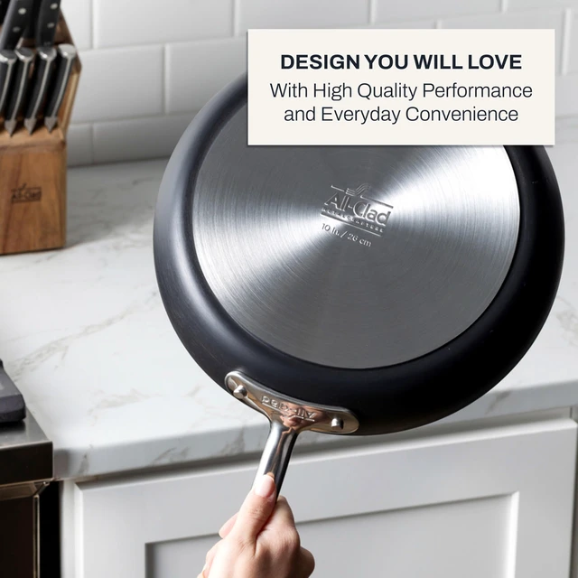 Alt view image 3 of 7 - HA1® Nonstick, 2-Piece Fry Pan Set, Induction Ready | 8" and 10" frying pans set, Long-lasting non-stick, Scratch-Resistant Exterior, Dishwasher safe, Oven Safe up to 500°F