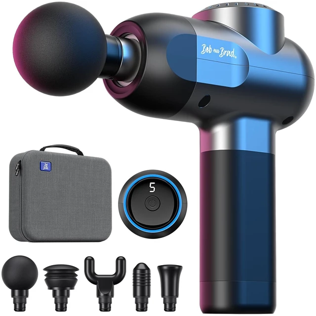 Main image of C2 Massage Gun, FSA Eligible & HSA Approved Deep Tissue Percussion Massager Gun, Muscle Massager with 5 Speeds and 5 Heads, Electric Back Massagers for Professional Athletes Home Gym