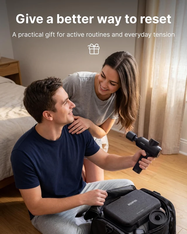 Alt view image 7 of 7 - Active Thermacool 2 Massage Gun with Intuitive Heat and Cold Control | VA Display Handheld Percussion 10mm Deep Tissue Massager for Neck Back Muscle, FSA Eligible Gift for Men Women Athletes HSA
