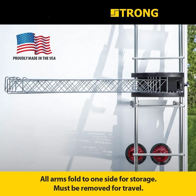 Alt view image 6 of 6 - Extend-A-Line 35" Clothes Line Retractable, Rack Hanger, Folding Swing Arm with Versatile Towel Bar for RVs, Drying, Motorhomes, Campers, and Home Laundry Spaces