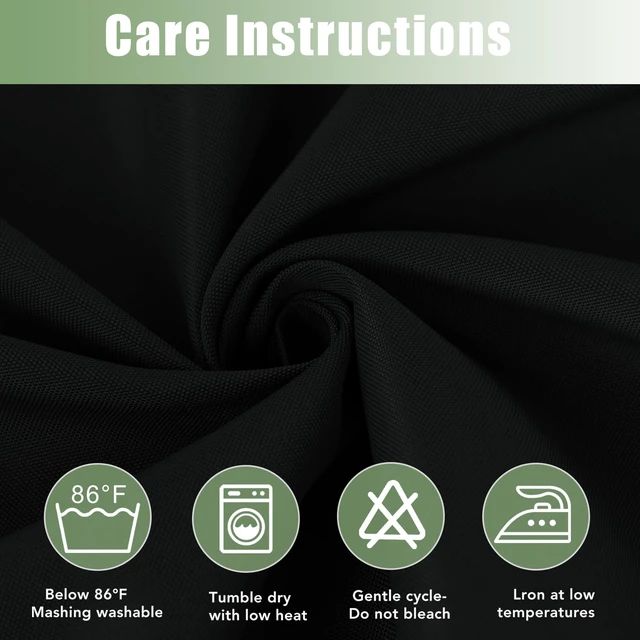 Alt view image 6 of 7 - Waterproof Outdoor Curtains for Patio 6 Pcs 54x120 Inch Black | Weatherproof, Privacy Outsides Curtains for Backyard Porch Gazebo, Sunlight & UV Blocking,Outdoor Dining Dividers