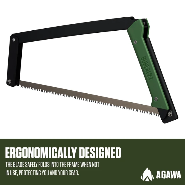 Alt view image 4 of 7 - AGAWA BOREAL21 21-Inch Folding Saw with All-Purpose Blade, Camping Gear | Nested Construction Keeps Sharp Edges Enclosed In Transit, while Protective Cover Keeps Parts Together for Daily Convenience.