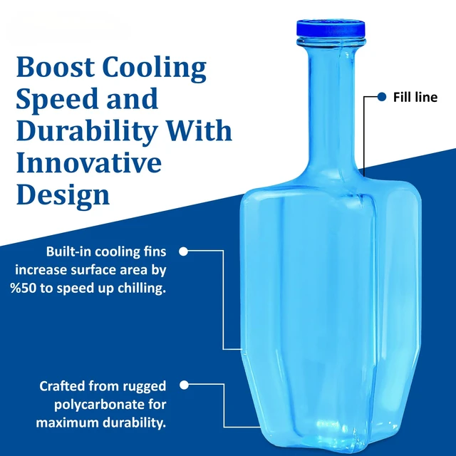 Alt view image 3 of 6 - Food Cooling Paddle, Rapi-Kool, 64 oz, Set of 2 | Ice Paddle and Cooling Wand for Soups, Sauces and Hot Liquids