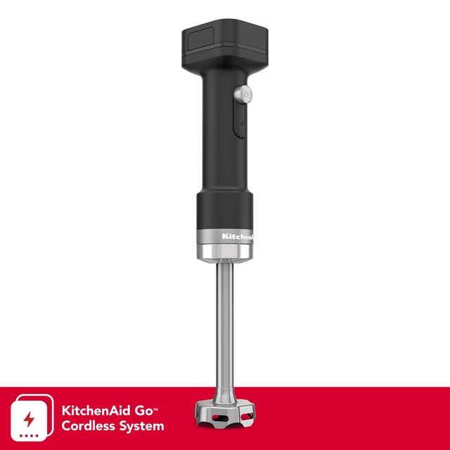 Alt view image 2 of 6 - Go Cordless Hand Blender, battery included, KHBRV71 | Cordless, 7" Blending Arm, Variable Speed Trigger Switch, 3-cup BPA -Free Blending Jar, Battery Included, Black Matte