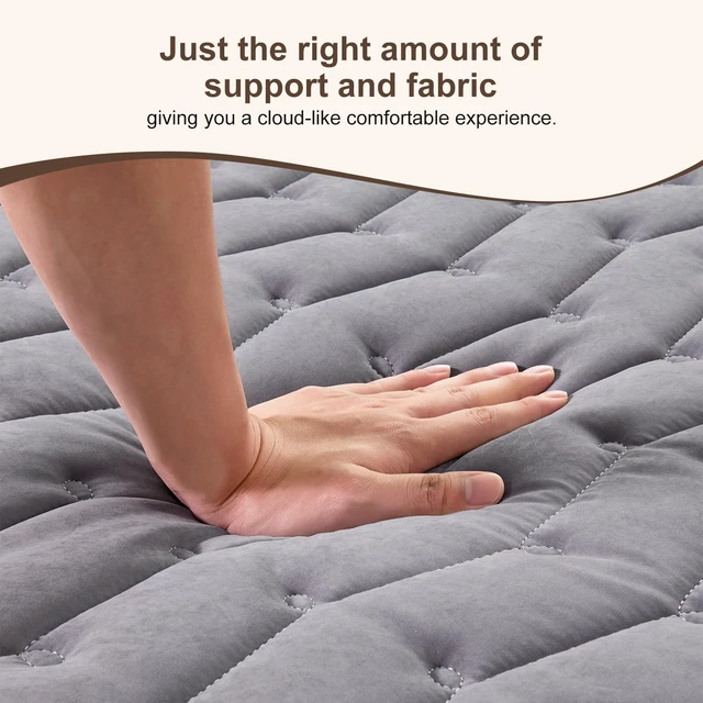 Alt view image 5 of 7 - Premium Foam Japanese Futon Floor Mattress Queen Size 60"x 80",100% High Density Foam Comfortable Floor Mattress,3.2" Thicken Foldable Sleeping Pad,Dormitory Tatami Mat,for Adult and Kids (Gray)