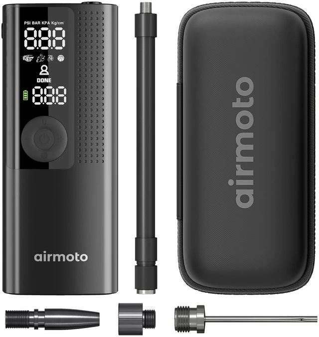 Main image of Portable Tire Inflator and Hard Carrying Case Bundle | Cordless Tire Inflator with Digital Pressure Gauge & Hard Carrying Case, Easy to Store in Glove Box and Ready to Go