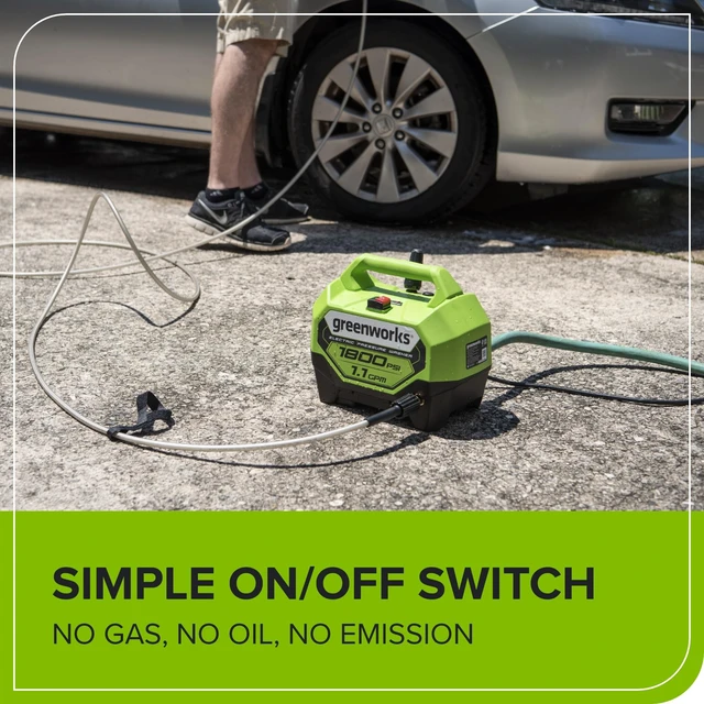 Alt view image 5 of 7 - 1800 PSI (1.1 GPM) Electric Pressure Washer PWMA Certified