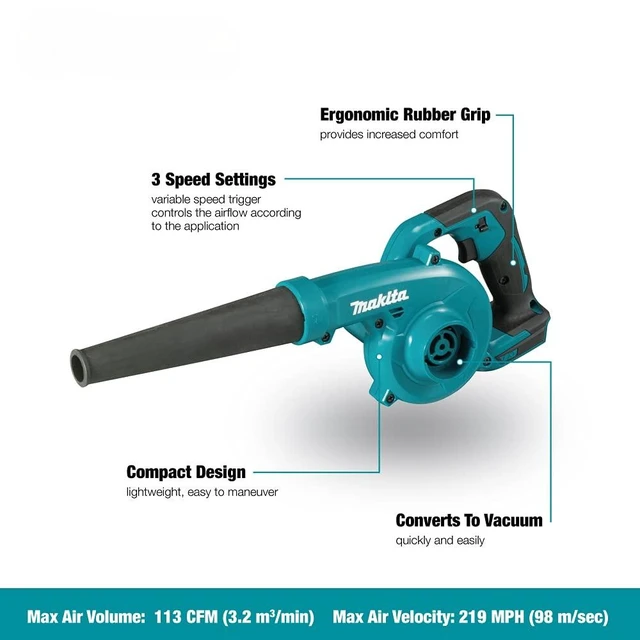 Alt view image 2 of 6 - DUB185Z Cordless Handheld Leaf Blower Powered by 18V LXT Li-Ion Battery