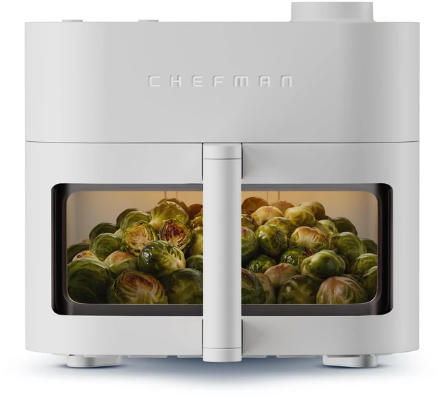 Main image of Crispinator Air Fryer 7-in-1 with 8 Qt Capacity, 450°F Max Temp & TurboFry Pro Technology for Fast, Even Results, Bake, Broil, Dehydrate, Viewing Window, Nonstick Ceramic-Coated Basket
