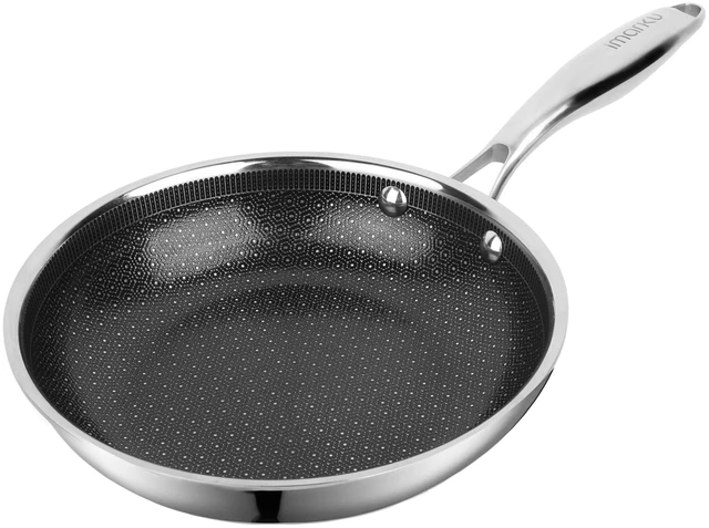 Main image of 8 Inch Non Stick Frying Pans, Healthy Hybrid Ceramic Frying Pans | PFOA Free, Dishwasher & Oven-Safe Non Stick Skillets, Stainless Steel Frying Pan for Gas, Electric, and Induction