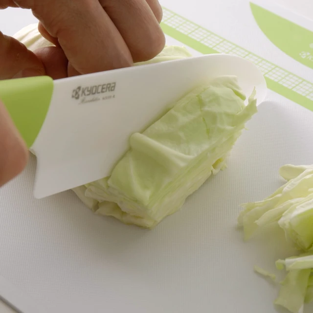 Alt view image 2 of 7 - Revolution 2-Pc Ceramic Knife Set: 5.5 Santoku & 4.5 Utility | Made In Japan Non-Reactive Zirconia Blades, Lightweight Design Reduces Hand Fatigue, Will Not Cause Food Oxidation