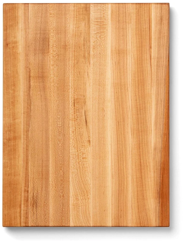 Main image of R-Board Series Rectangular Wooden Maple Cutting Board 20x15 1.5 Thick, 12-lb Reversible Butcher Block with Edge-Grain & Finger Grips Made in the USA
