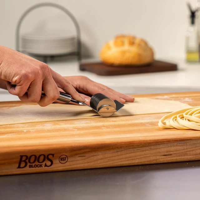 Alt view image 7 of 7 - R-Board Series Rectangular Wooden Maple Cutting Board 20x15 1.5 Thick, 12-lb Reversible Butcher Block with Edge-Grain & Finger Grips Made in the USA
