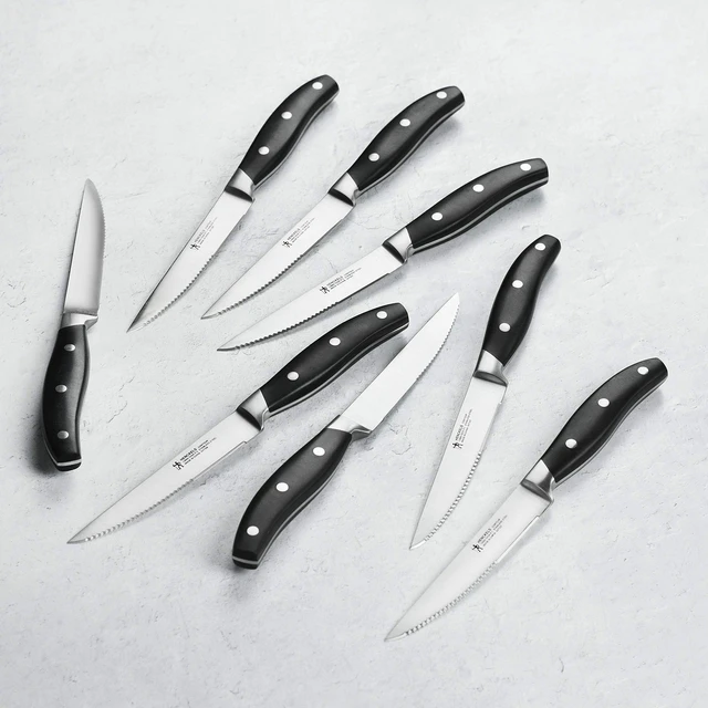 Alt view image 2 of 4 - Forged Contour 8-pc Steak Knife Set - Black