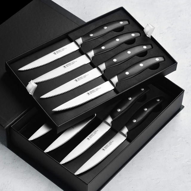 Alt view image 4 of 4 - Forged Contour 8-pc Steak Knife Set - Black