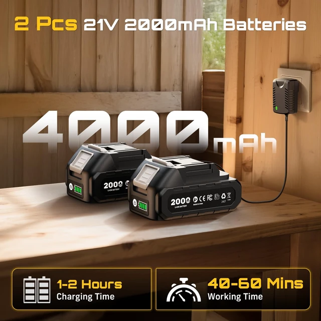 Alt view image 4 of 7 - Mini Chainsaw Cordless 8 inch: Electric Chainsaw Battery Powered, Brushless Chain Saw with Auto Oiler, 2pcs Battery, Handheld Saw for Tree Branch Wood Cutting,Gardening Tools for Men Dad Husband