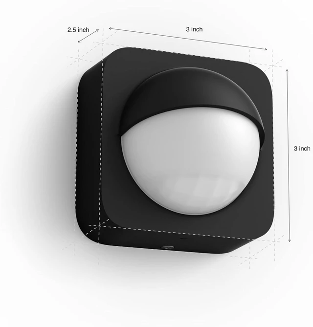 Alt view image 3 of 6 - Outdoor Motion Sensor, 1 Pack, Automatic Dusk to Dawn, Sensor Turns Lights On When Motion is Detected, Requires Bridge, Works with Alexa, Google Assistant, and Apple HomeKit, Weatherproof