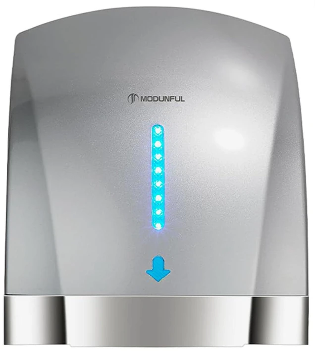 Main image of Commercial Hand Dryers for Bathrooms Wall-Mount, Plug-in 120V 1600W Silver | Dual Wind, Auto Shutoff Electric Hand Dryer Touchless, 40db Ultra Quiet Low Noise, Venue D5 3314