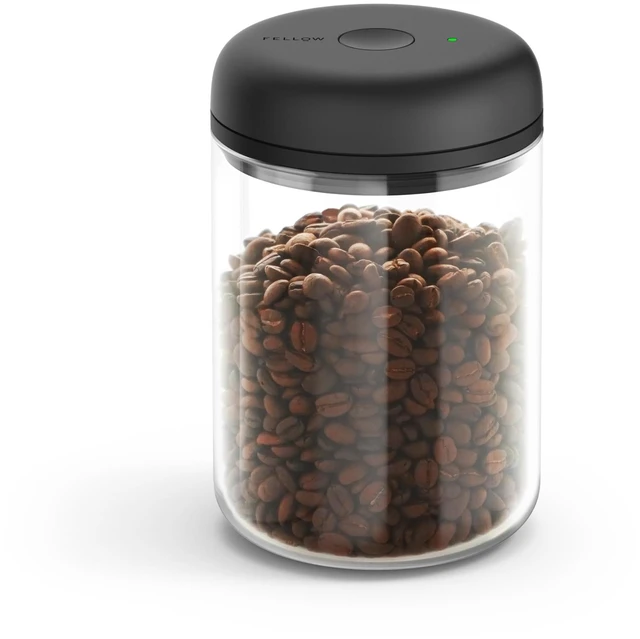 Main image of Atmos Electric Vacuum Coffee Canister 1.2L - Auto-Seal Glass | Preserves Freshness, Holds 16 oz Whole Bean Coffee, 4-Month Battery, Airtight Seal for Loose Leaf Tea & Spices, Clear