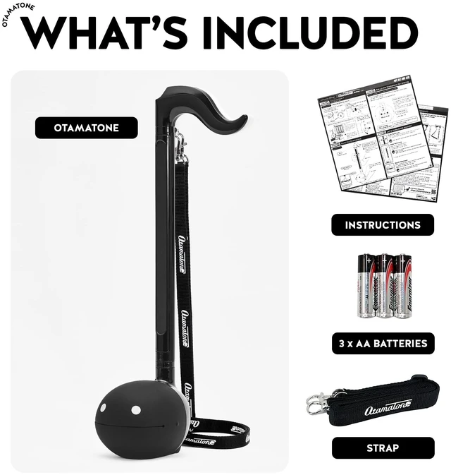 Alt view image 4 of 7 - Deluxe Japanese Electronic Synthesizer Musical Instrument - Black | Portable Digital Synthesizer from Japan by Maywa Denki with 3.5mm Aux Jack & Strap, Unique Gift for Teens & Adults