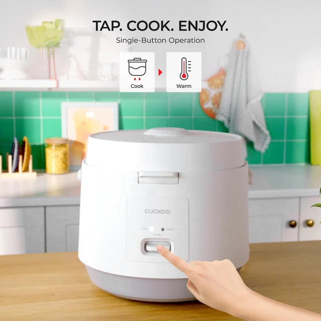 Alt view image 4 of 6 - Rice Cooker and Warmer, 20-Cup Cooked, White, CR-1095 | Large 10-Cup Uncooked Capacity, Nonstick Inner Pot, 2 Menus, Steam Tray Included, One-Touch Operation, Automatic Keep Warm