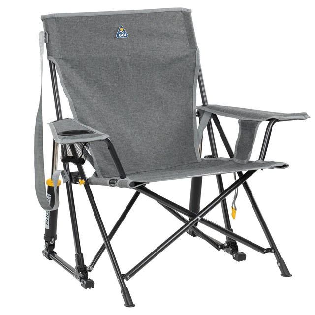 Alt view image 3 of 7 - Kickback Rocker Outdoor Rocking Chair with Beverage Holder