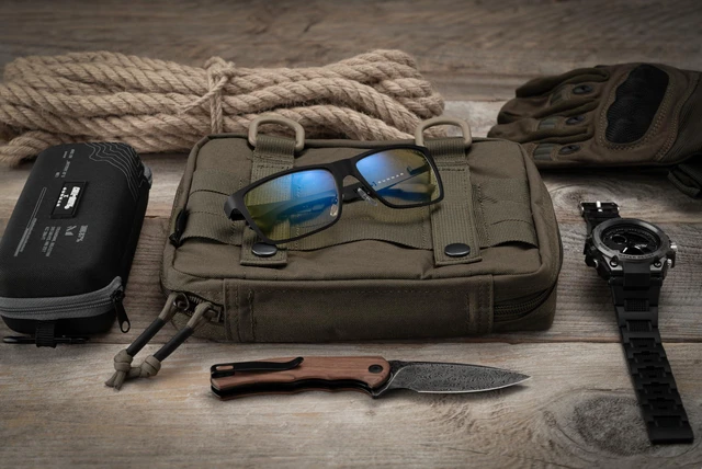 Alt view image 7 of 7 - Call of Duty UAV Edition Topo Gaming Glasses Amber Lens