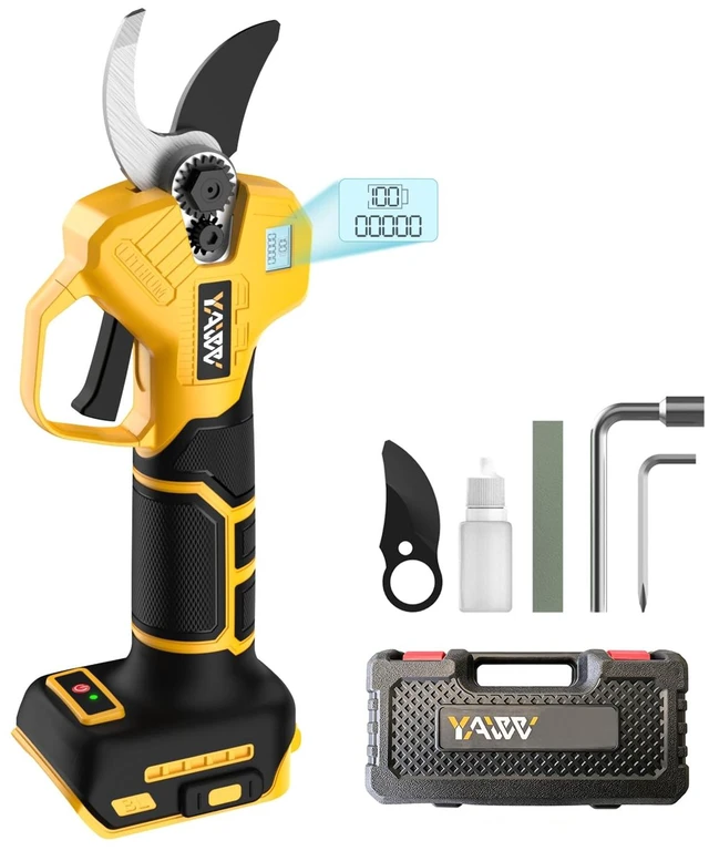 Main image of Brushless Electric Pruning Shears for DeWalt 20V Battery, Portable Cordless Pruning Shears with LCD DisplaySK5 Blades, Adjustable Cutting Diameter 0.8-1.2 Inch for Gardening Tree Pruning(NO Battery)