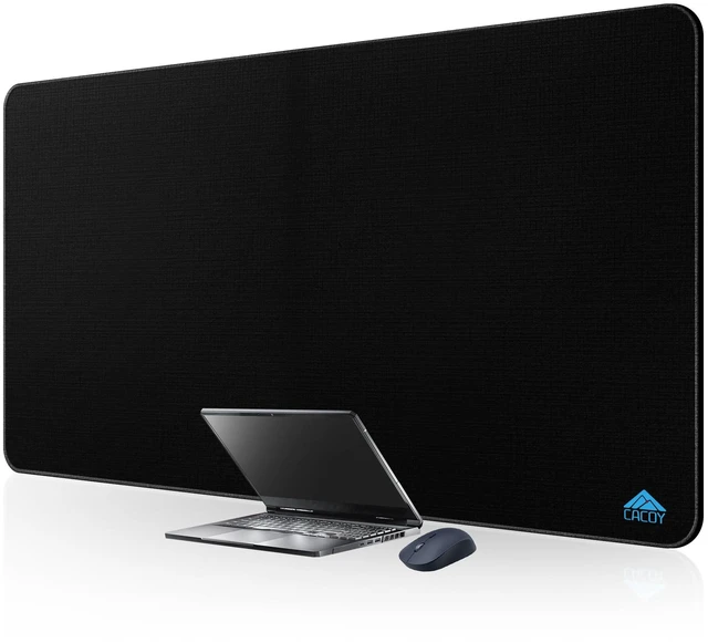 Main image of 63"x31.5" Super Large Gaming Mouse Pad, Huge Computer Desk Mat, Black | Oversized Giant Non-Slip Rubber Base Full Desk Keyboard Mouse Mat Premium Textured Surface Anti-Fray Stitched Edges for Gamer