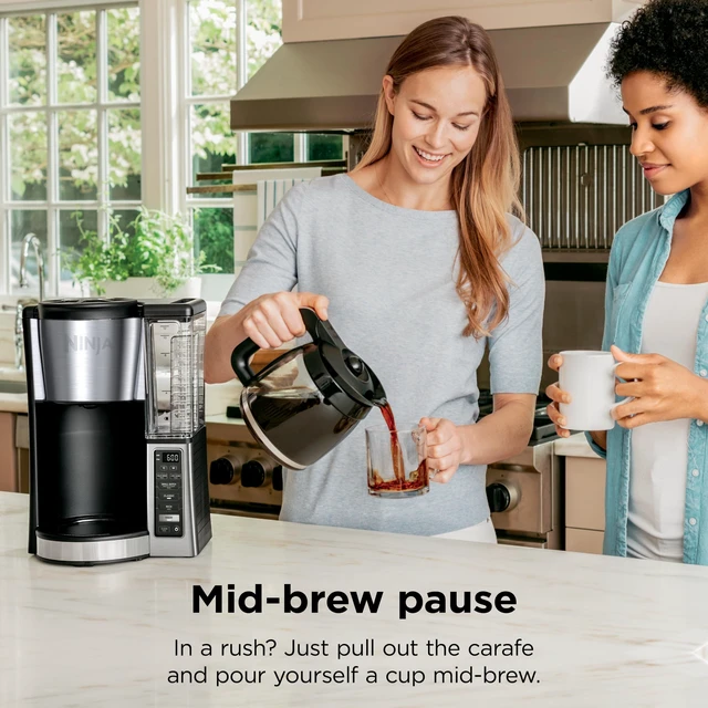 Alt view image 2 of 7 - Fresh Brew Coffee Maker, 12 Cup Glass Carafe, Stainless Steel, CE251 | Programmable, Classic & Rich brew, 70-oz. Removable Water Reservoir, Small Batch, 24-hr Delay Brew, Adjustable Warming Plate