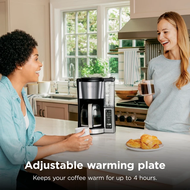 Alt view image 6 of 7 - Fresh Brew Coffee Maker, 12 Cup Glass Carafe, Stainless Steel, CE251 | Programmable, Classic & Rich brew, 70-oz. Removable Water Reservoir, Small Batch, 24-hr Delay Brew, Adjustable Warming Plate