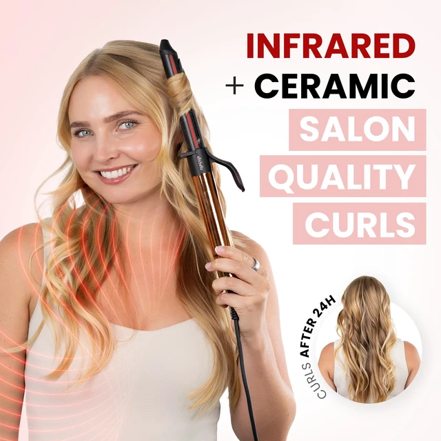 Alt view image 2 of 7 - Curling Iron 1 Inch, Professional Ceramic Wand, All Hair Types | Professional Hair Curler - Transform Your Look in Seconds. Say Goodbye to Heat Damage with Ceramic Technology