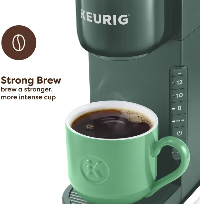 Alt view image 2 of 6 - K-Express Single Serve K-Cup Pod Coffee Maker, Evergreen | 3 Brew Sizes, 42oz Removable Reservoir, Strong Brew Button Feature, Travel Mug Friendly, Works with All K-Cup Pods