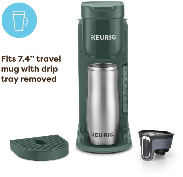 Alt view image 5 of 6 - K-Express Single Serve K-Cup Pod Coffee Maker, Evergreen | 3 Brew Sizes, 42oz Removable Reservoir, Strong Brew Button Feature, Travel Mug Friendly, Works with All K-Cup Pods