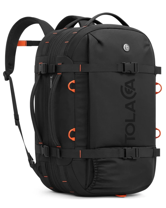 Main image of Travel Backpack 40-50L, 16" Laptop Carry On Duffle for Travel Work | 40-50L Expandable, TSA Approved 180° Open, 3L Wet-Dry Pocket, RPET Fabric, 3-in-1 Convertible Carry, Detachable Waist Belt