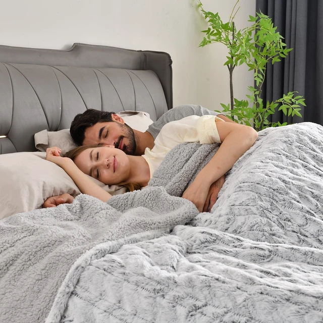 Main image of Electric Blanket Full Size 77" x 84", 10 Heat Settings Heated Blanket, 1-12 Hour Auto Shut-Off, Faux Fur & Sherpa Dual-Sided Heating Blanket, Machine Washable, Gift-Ready Elegant Packaging