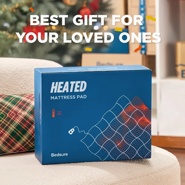 Alt view image 6 of 7 - Heated Mattress Pad Queen, Cozy Bed Warmer with Preheat & Memory | ETL&FCC, 12 Hour Auto Off, 10 Heat Settings, Dual Control, Fast Heating, Machine Washable, Deep Pocket, Premium Quilted 60x80