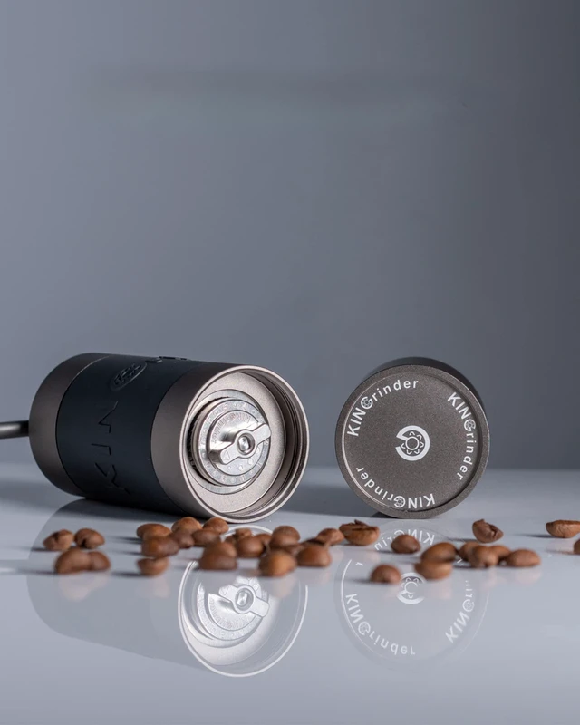 Alt view image 3 of 6 - Gray K1 Manual Coffee Grinder Straight Handle Stainless Burr | Supports grind settings for various brewing methods such as pour-over and espresso