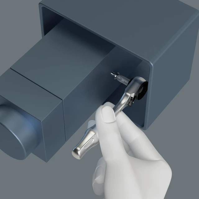 Alt view image 5 of 7 - Tool-Check PLUS 2, 39-Pc 1/4" Bit Ratchet, Socket & BiTorsion Bit Set | Zyklop Mini fits tight spaces, Rapidaptor holder, Square-Plus (Robertson) profiles, green locking components to secure tools
