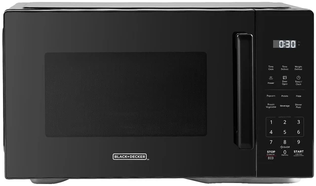 Main image of Countertop Microwave Oven, 1.1 Cu.Ft,1000W,Child Safety,Black | 6 One-Touch Presets, Express Cooking, 10 Power Levels, Child Safety Lock, for Apartments & Dorms