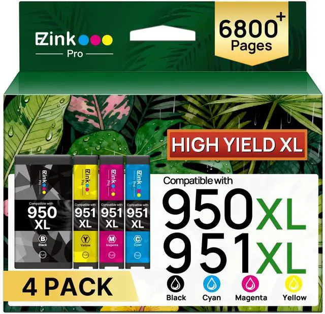 Main image of 950XL 951XL Ink Cartridge 950 951 Combo Pack Compatible for Pro 8600 4 Pack | Compatible for HP 950 951 Ink cartridges Combo Pack for HP OfficeJet Pro 8600 8610 8620 8630 8640 8660 251DW 276DW